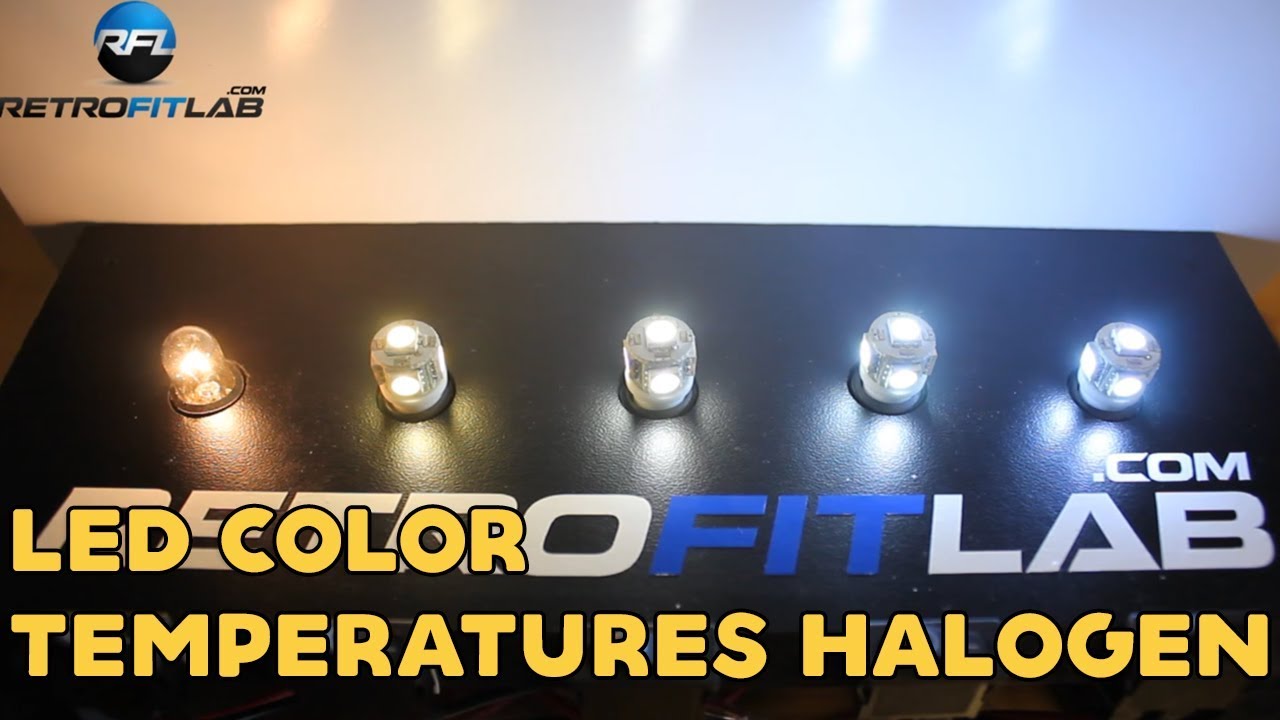 Led color temperatures 3K, 4.3K, 6K, 8K and halogen (T10 bulb) YouTube
