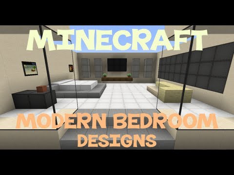 Minecraft: Modern Bedroom Designs - YouTube