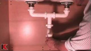 Double Bowl Sink Drainage Installation Youtube