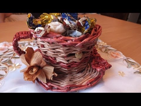 Плетение из газетных трубочек корзинки елены тищенко видео Плетение из газетных трубочек корзинки елены тищенко видео