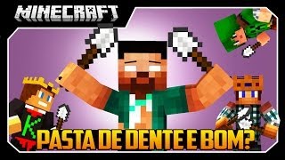 Minecraft: DESAFIO DA PASTA DE DENTE C/ MOSTARDA!!!