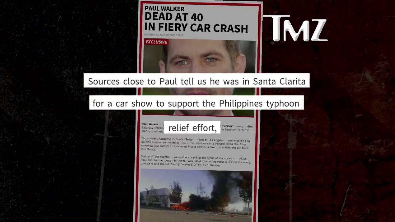 Paul Walker Dead Fast and Furious Actor  YouTube