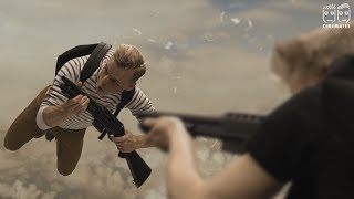 Shooting Birds While Skydiving!