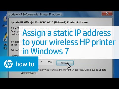 how to change the ip address of a hp p2055dn printer