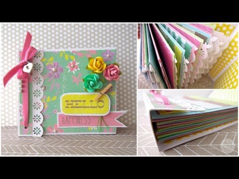 Cómo hacer un Miniálbum de sobres archivador *TUTORIAL SCRAPBOOK* - YouTube