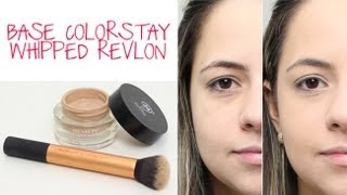 Aplicação da Base Revlon Colorstay Whipped Crème Makeup