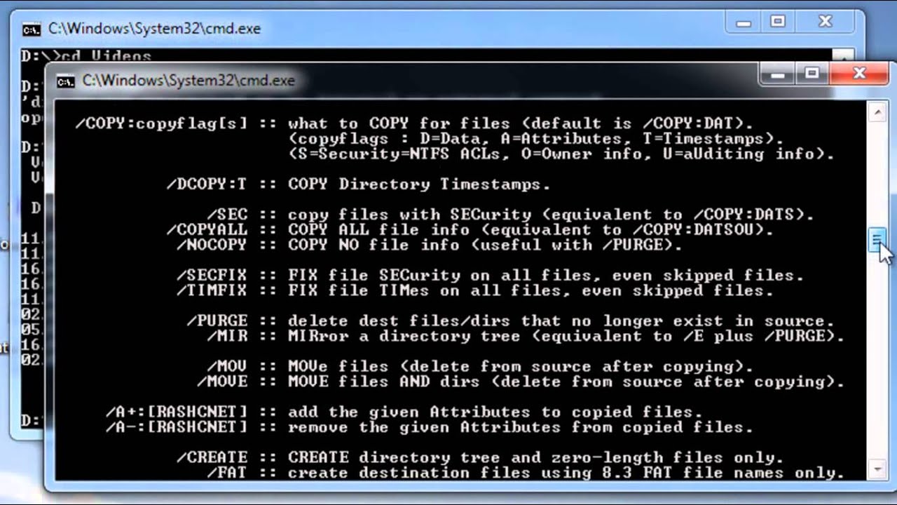 Copiar Archivos con Robocopy - Windows Vista/7/8/2008/2012 - YouTube