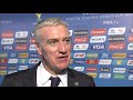 France's Didier DESCHAMPS Final Draw reaction (French)