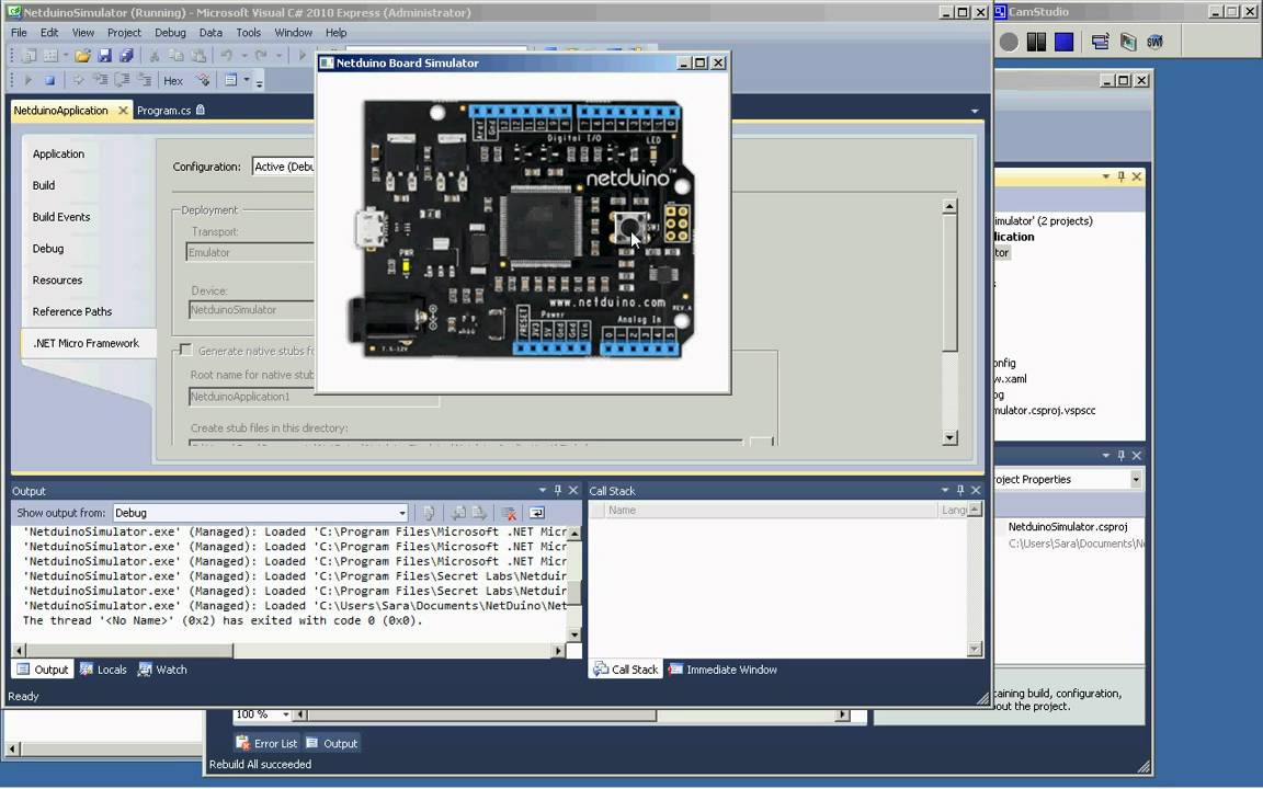 Lifelike NetDuino Emulator - YouTube