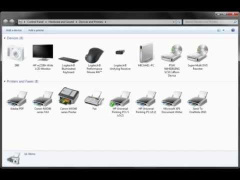 Adding an Old Postscript Printer Driver to Windows 7 - YouTube