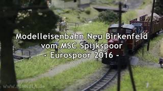 Modelleisenbahn Neu Birkenfeld Epoche III Schmalspurbahn in Segmenten vom MSC Spijkspoor