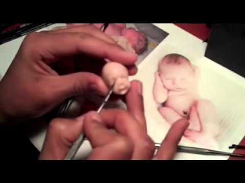 sculpting baby face real time - YouTube