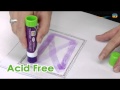 Applying Purple Glue Stick To White Paper Stock Photo, Picture and Royalty  Free Image. Image 32052513.