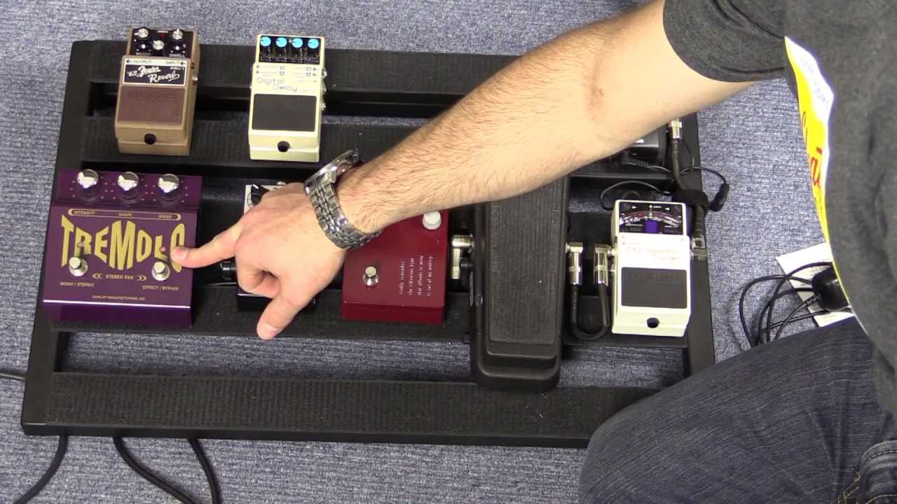 Guitar Effects Pedal Order on a Pedalboard YouTube