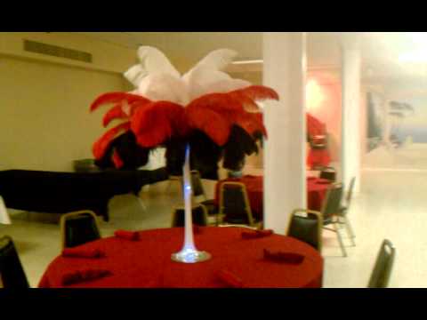 Feathers By Angel rents the feather centerpieces Travel to all states 
