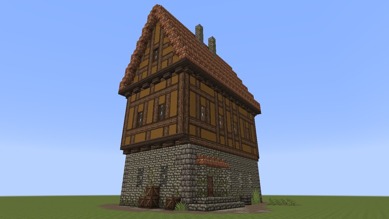 Minecraft - Fachwerkhaus #4 - Half-timbered House - YouTube