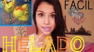 ¡¡HAZ HELADO FACIL Y RAPIDO!!  | RECETA  | AZUL