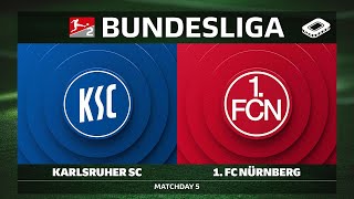 Karlsruher SC vs. 1. FC Nürnberg | Matchday 5 — Bundesliga 2 2025/26