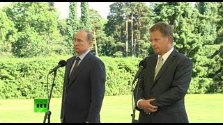 Совместная пресс-конференция президентов России и Финляндии