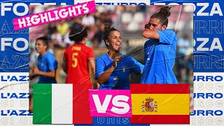 Highlights: Italia-Spagna 1-1 - Femminile (1 luglio 2022)