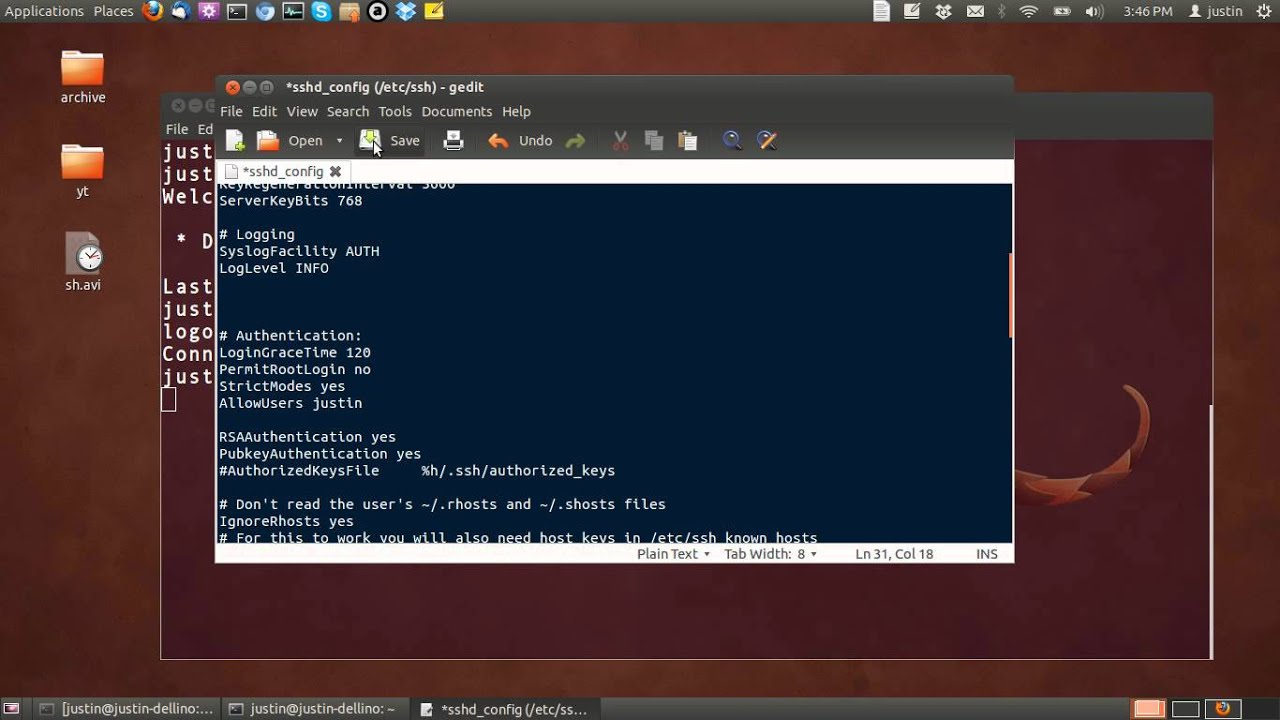 install the openssh-server in ubuntu 12.04 - YouTube