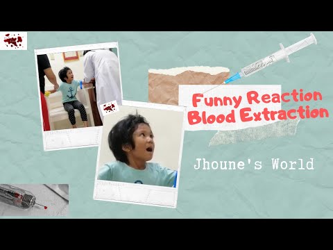 Kid's Funny Reaction - Blood Extraction - DULING si Jhoune - VLOG # 9