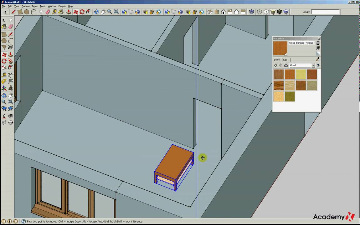 Google SketchUp 7.1 Lesson 01 part 03 - YouTube