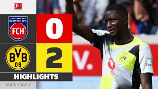 Another Goal For Guirassy! | HEIDENHEIM — BORUSSIA DORTMUND | Highlights | Matchday 3 – Bundesliga