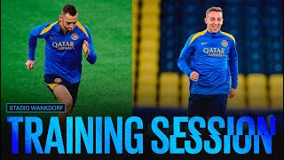 L'ALLENAMENTO A BERNA IN VISTA DELLA CHAMPIONS LEAGUE 🌍🖤💙??? | TRAINING SESSI🏃N ??