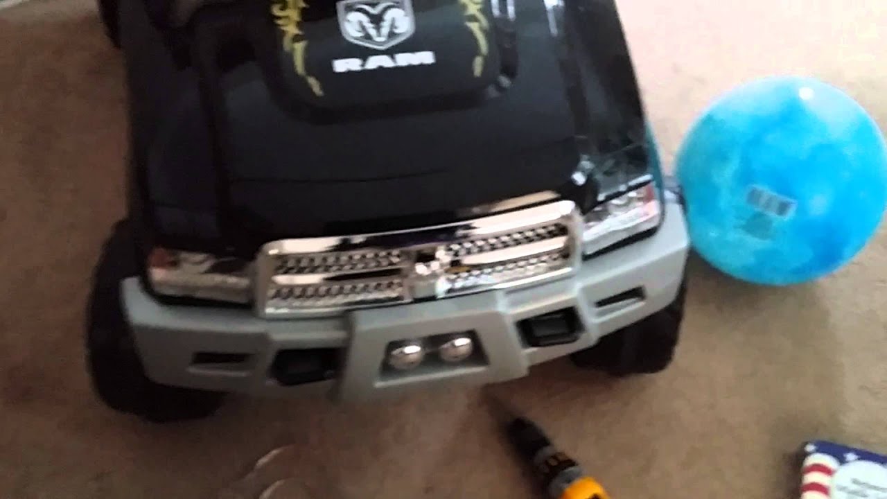 Ram 3500 dually kid trax custom powerwheel - YouTube