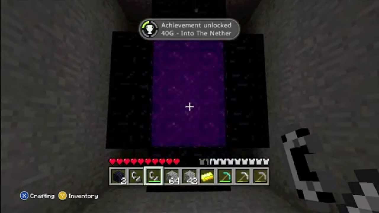 MineCraft Nether Portal Achievement XBOX 360 YouTube
