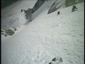 Aiguille Verte 4122m, couloir Couturier 5.4 E2 splitboard
