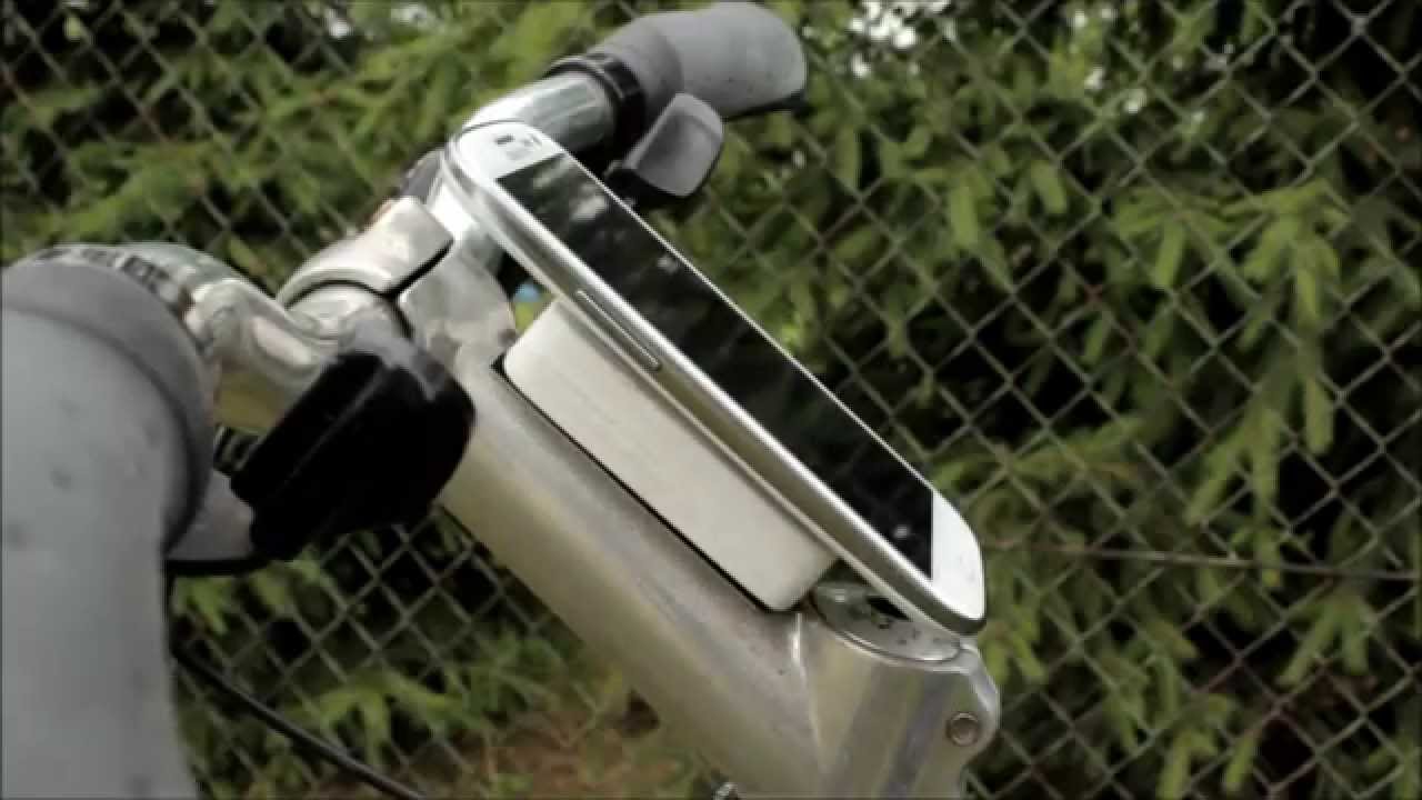DIY Bike Phone Holder 3M Dual Lock - YouTube