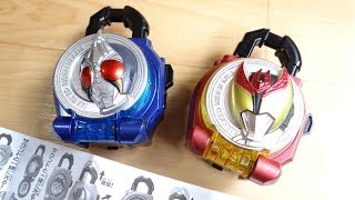 ｵﾝﾄﾞｩﾙ語の音声は！？ ブレイド & キバ ガシャポン カプセルロックシード09 全4種 レビュー！仮面ライダー鎧武(ガイム) LEDVer 戦極ドライバー&無双セイバーで音声確認