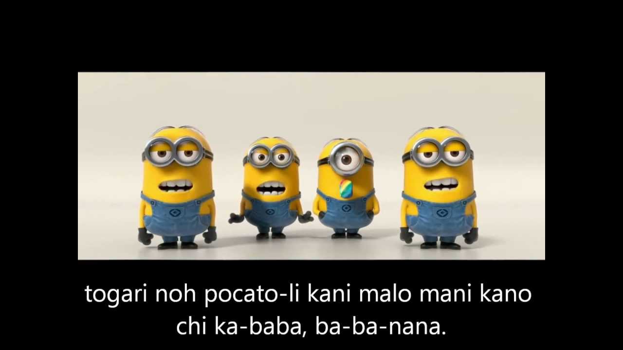 Die Minions-Banana (Lyrics) - YouTube