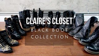 CLAIRE'S CLOSET • BLACK BOOT COLLECTION | heyclaire