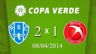 (PAYSANDU 2X1 BRASÍLIA 08/04/2014) - Paysandu sai na frente na decisão da Copa Verde