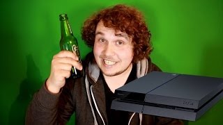 Unboxing PS4 mit nem Bierchen