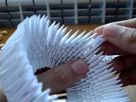 How to make a 3D Origami Swan #1 - YouTube