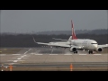 Crosswind Landings during a storm at Düsseldorf B777,767,757 A330 Sturm Andrea, (watch in HD)