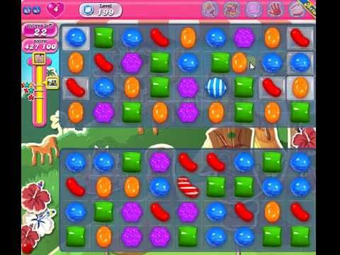 How to beat Candy Crush Saga Level 199 - 3 Stars - No Boosters - 452