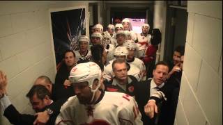 Tortorella in a Fight in the Flames Hallway - Jan 18th 2014 (HD)