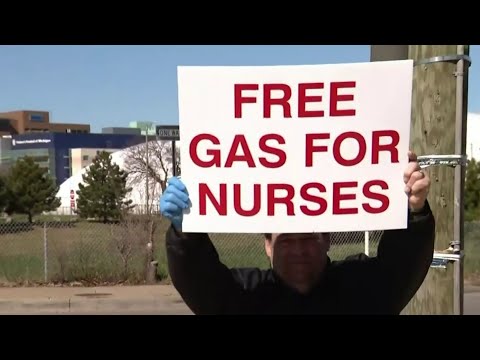 Man spends savings on free gas for nurses
