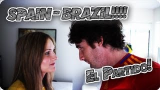 ESPAÑA- BRASIL... El PARTIDO!!! - LuzuVlogs