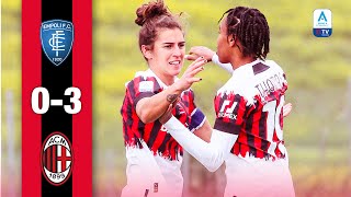 Bergamaschi and Thomas (x2) seal it | Empoli 0-3 AC Milan | Highlights Women's Serie A