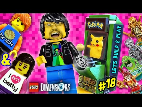 PIKACHU LEGO DIMENSIONS POKEMON Midway Arcade Fun! (Lets Build & Play LEGO Dimensions #18)