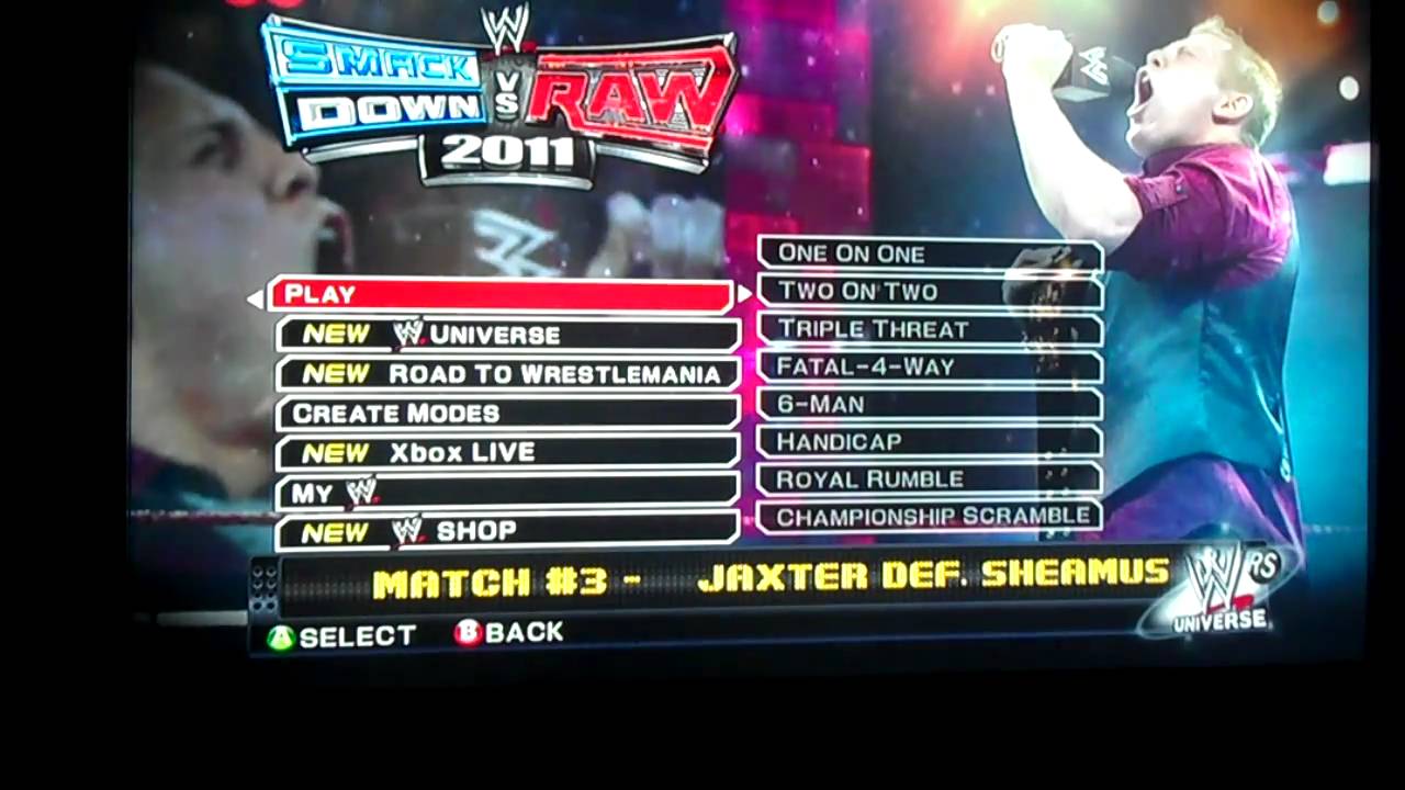 WWE Smackdown vs Raw 2011 Game Play - YouTube