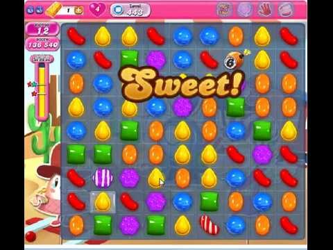 How to beat Candy Crush Saga Level 443 - 3 Stars - No Boosters - 164