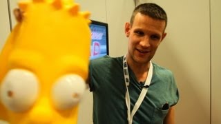 MATT SMITH Walks Comic-Con Floor Disguised as Bart Simpson - San Diego 2013