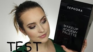 Pierwsze wrażenie = test na żywo - Sephora Makeup Academy Palette - recenzja